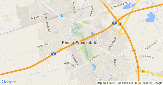 Karte Rheda Wiedenbrück
