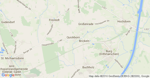 Karte Quickborn in Dithmarschen