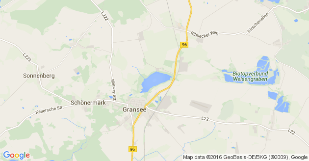 Karte Schönermark bei Gransee