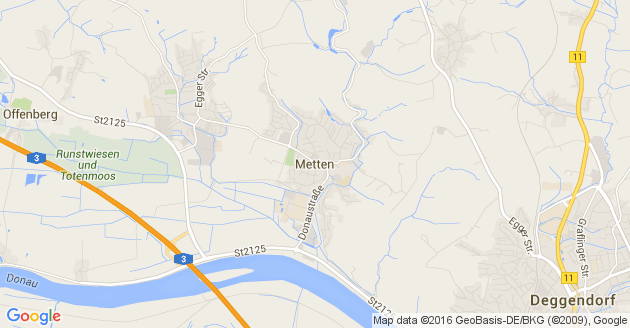 Karte Metten