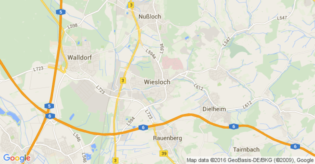 Karte Wiesloch