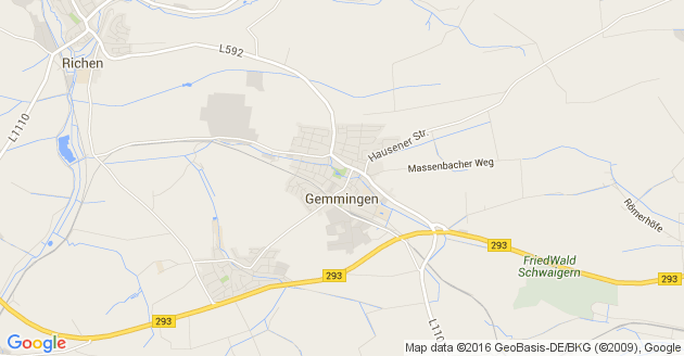 Karte Gemmingen