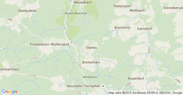 Karte Stanau