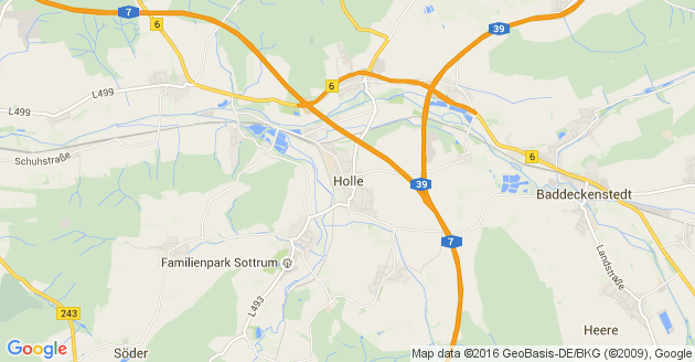 Karte Holle bei Hildesheim