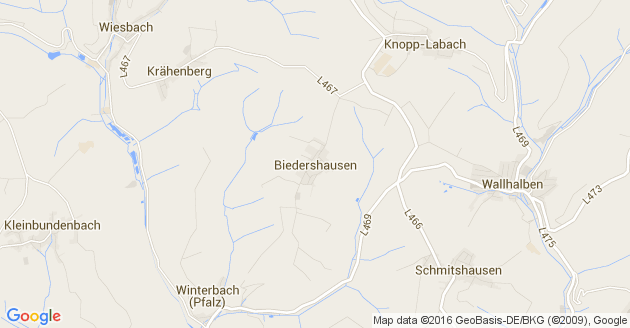Karte Biedershausen