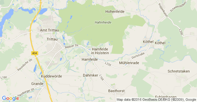 Karte Hamfelde Kreis Stormarn