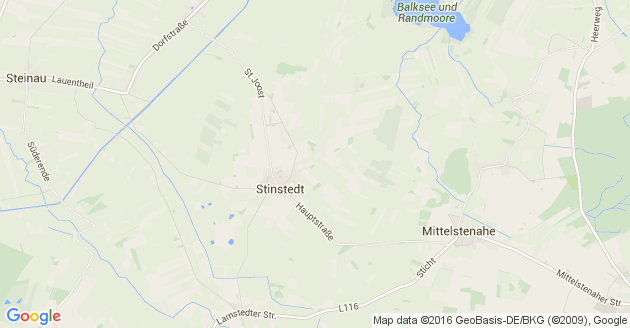 Karte Stinstedt an der Niederelbe
