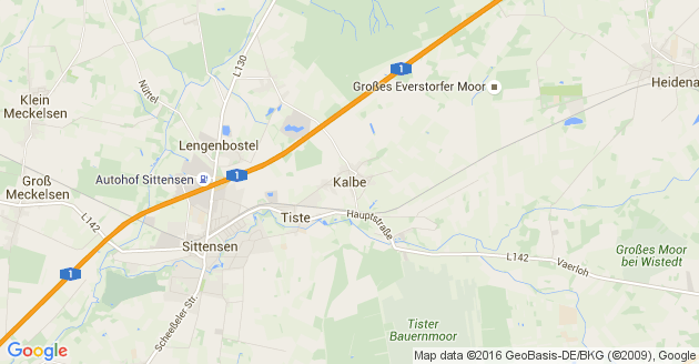 Karte Kalbe bei Sittensen