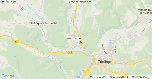 Karte Wurmlingen