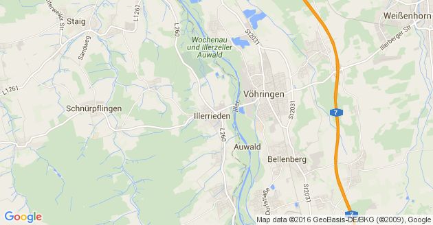 Karte Vöhringen in Württemberg