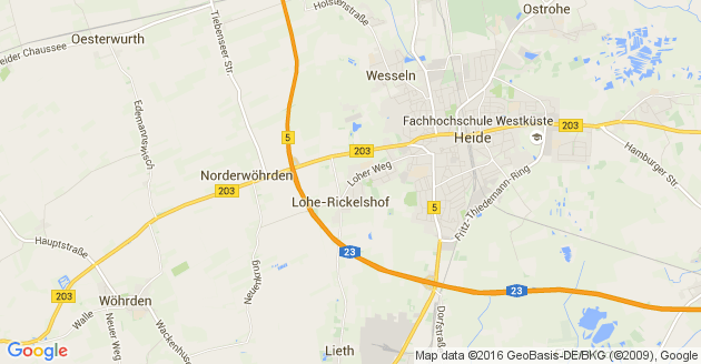 Karte Lohe Rickelshof