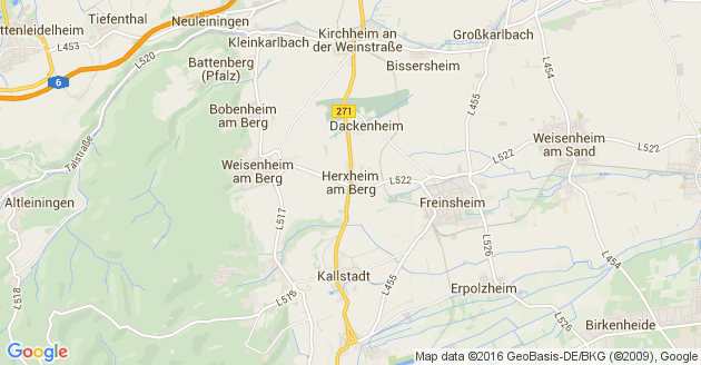Karte Herxheim am Berg