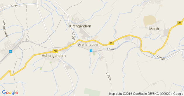 Karte Arenshausen