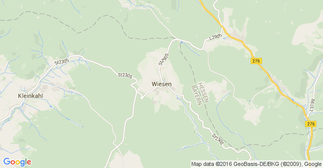 Karte Wiesen in Unterfranken