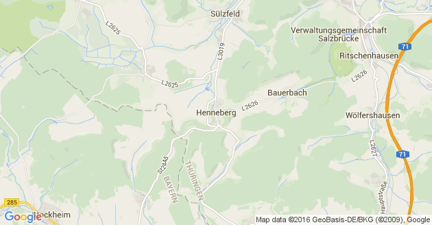 Karte Henneberg