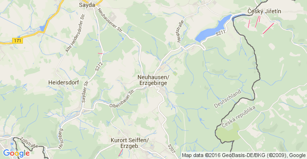 Karte Neuhausen im Erzgebirge