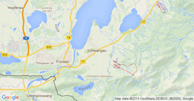 Karte Schwangau