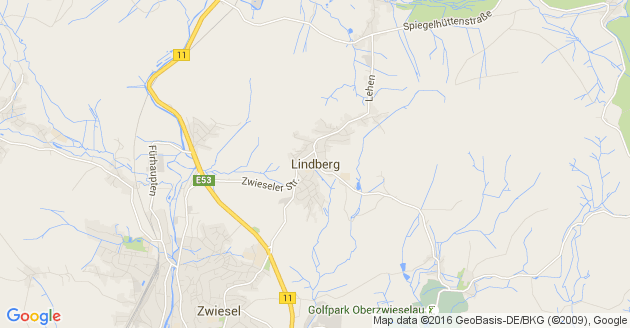 Karte Lindberg Kreis Regen