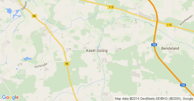 Karte Kasel Golzig