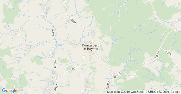 Karte Königsberg in Bayern