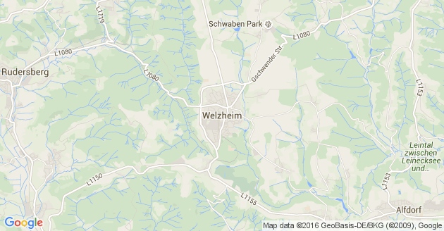 Karte Welzheim