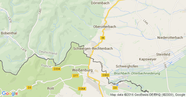 Karte Schweigen Rechtenbach