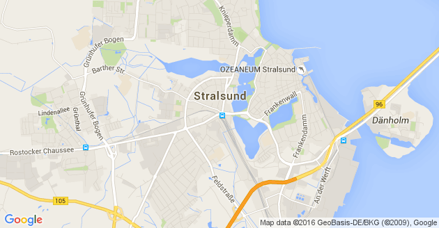 Karte Stralsund