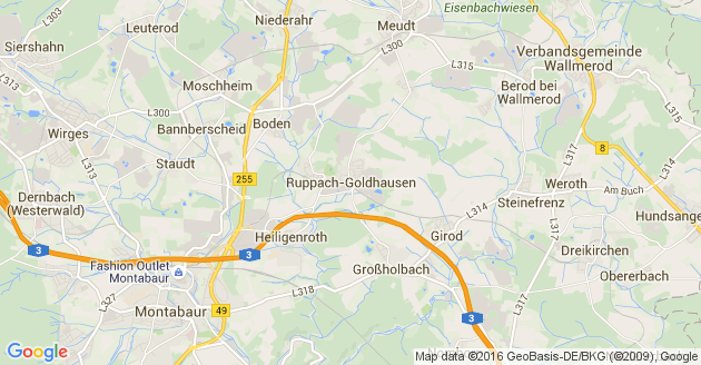 Karte Ruppach Goldhausen