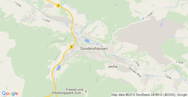 Karte Trebra bei Sondershausen