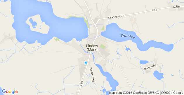 Karte Lindow in der Mark