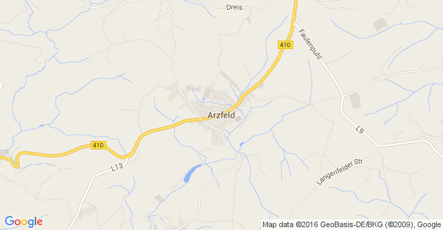Karte Arzfeld