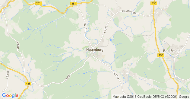 Karte Naumburg in Hessen