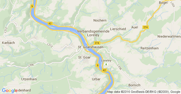 Karte Sankt Goarshausen