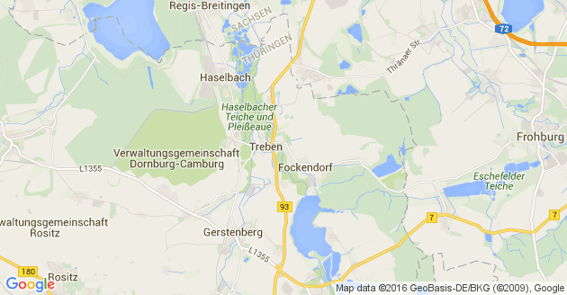 Karte Treben bei Altenburg inThüringen