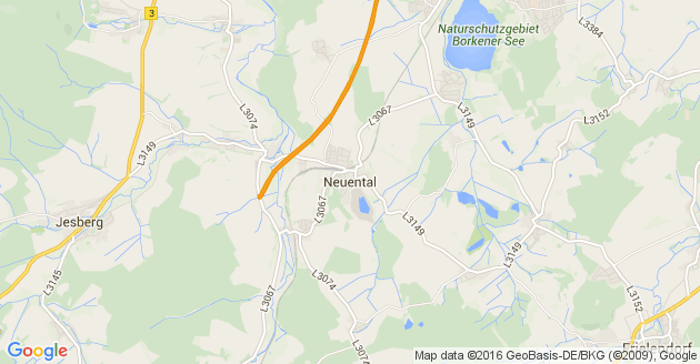 Karte Neuental