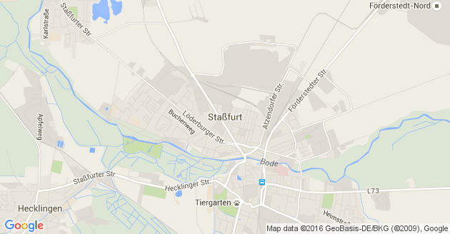 Karte Borne bei Stassfurt