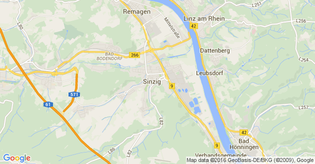 Karte Sinzig am Rhein