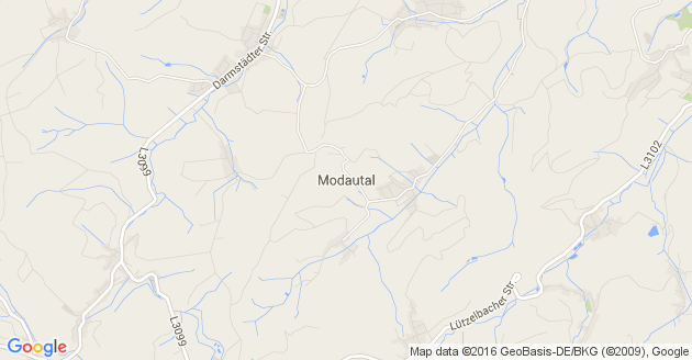 Karte Modautal