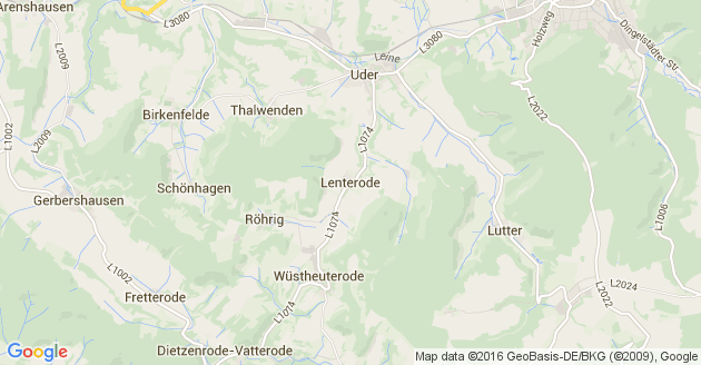Karte Lenterode
