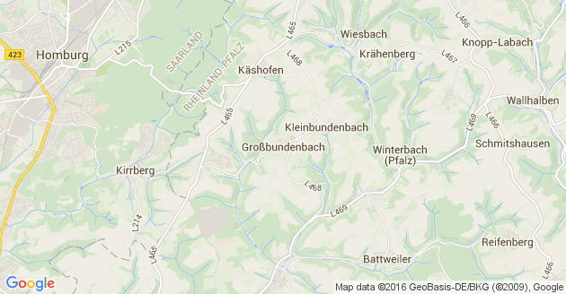 Karte Großbundenbach