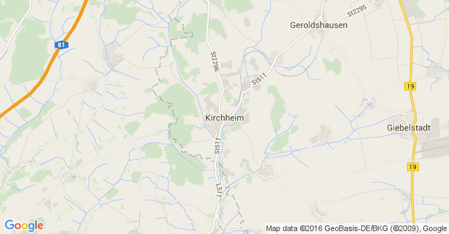 Karte Kirchheim in Unterfranken