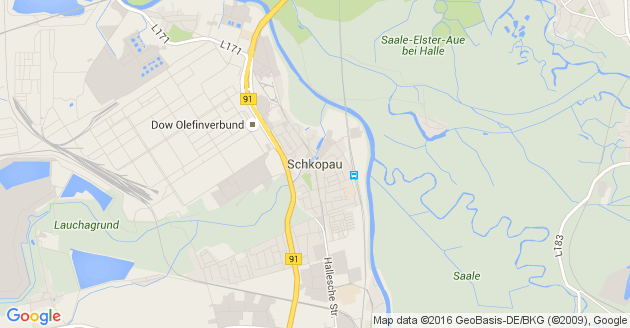 Karte Schkopau