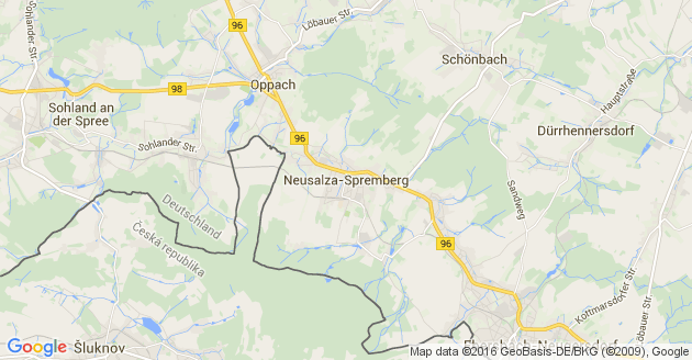 Karte Neusalza Spremberg