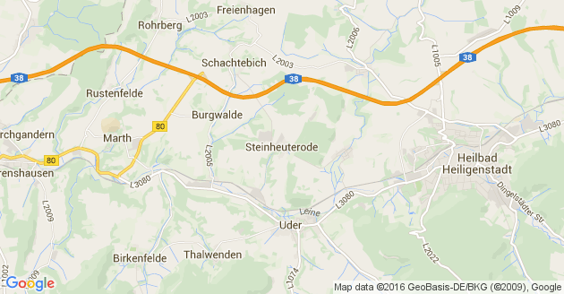 Karte Steinheuterode