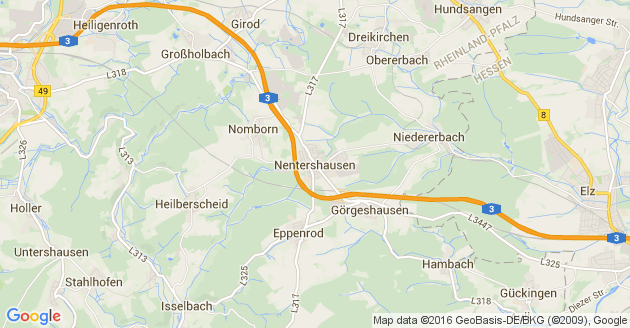 Karte Nentershausen im Westerwald