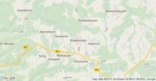 Karte Schauren bei Blankenrath