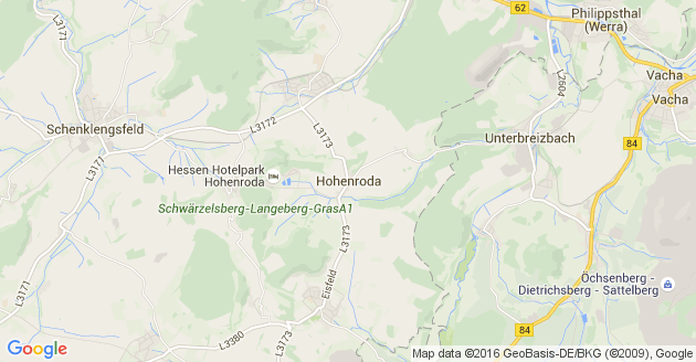 Karte Hohenroda in Hessen