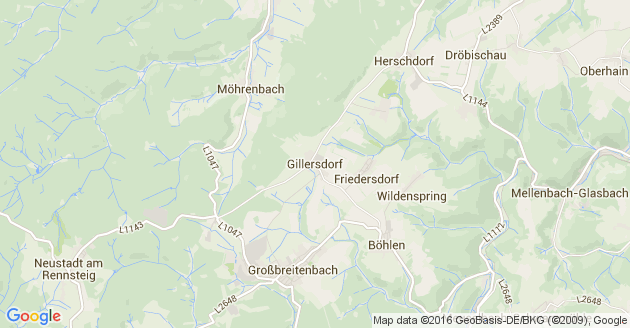 Karte Gillersdorf
