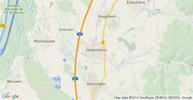 Karte Herbolzheim im Breisgau