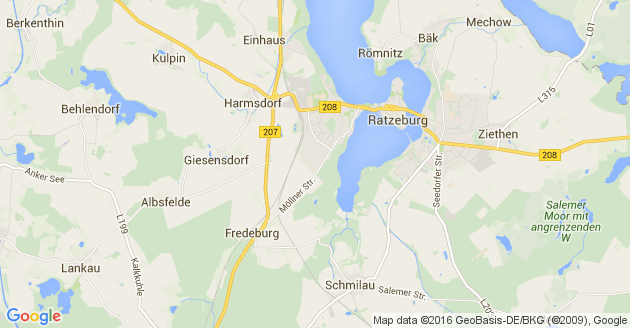 Karte Harmsdorf bei Ratzeburg